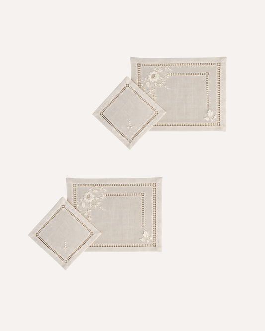 Kit 2 Jogos Americanos & Guarnanapos Eleganza Toscana