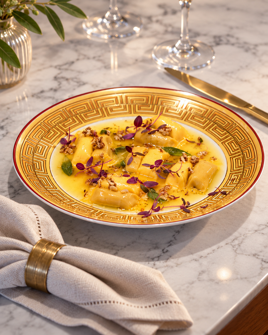 Versace Italia | Kit 2 Pratos Rasos de Porcelana