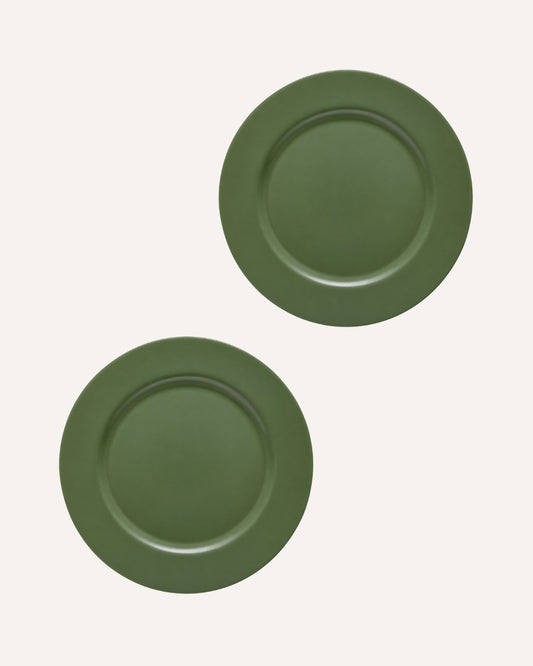 Kit 2 Sousplat Basic Verde Eucalipto em Polipropileno