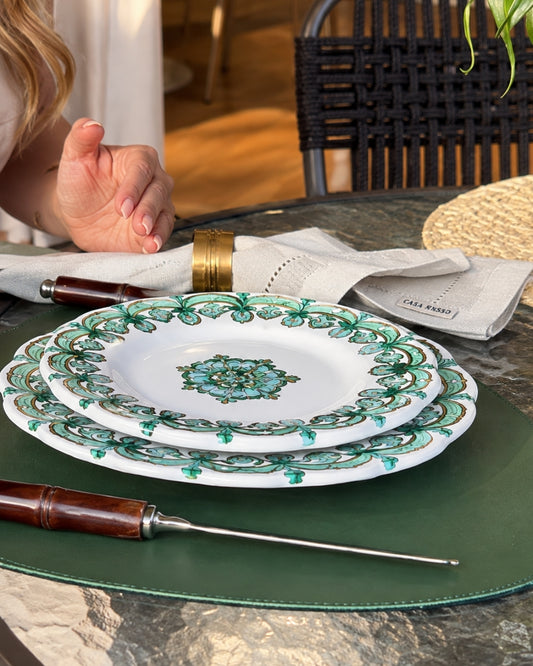Kit de 2 Guardanapos Linho Cru Elegance Casa Russo