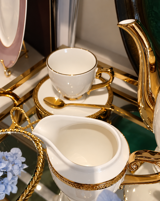 Kit Colheres para Café - Berna Dourado 6 Peças em Aço Inox