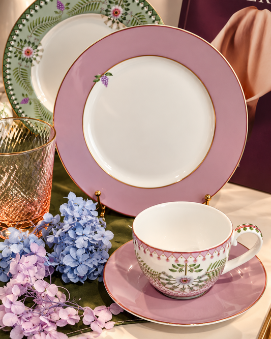 Kit de 2 Xícaras de Chá Lilás Lily & Lotus Pip Studio em Porcelana