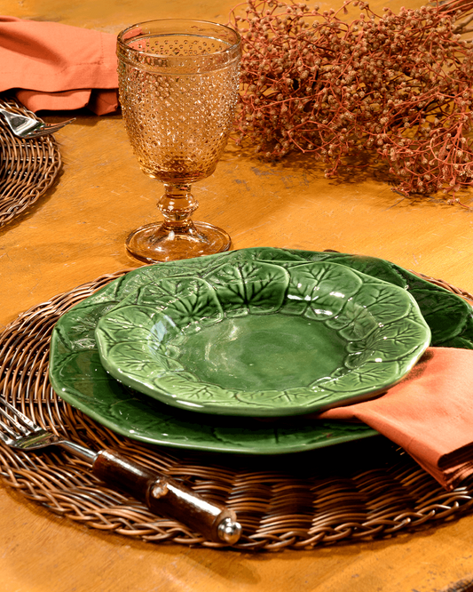 Set 2 Pratos Rasos Versailles Leaf 28cm