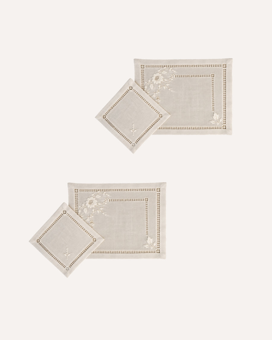 Kit 2 Jogos Americanos & Guarnanapos Eleganza Toscana