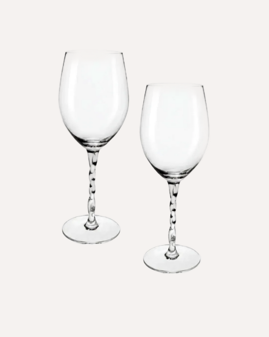 Kit 2 Taças para Vinho - Twister em Cristal