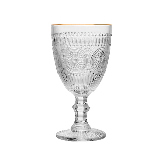 Set Taças - Fio de Ouro Mandala - 6 Peças
