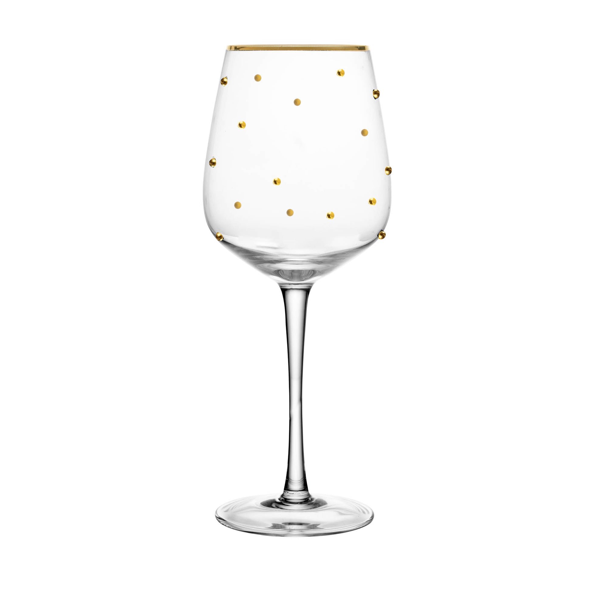Set Taças para Vinho - Balls Fio de Ouro - 2 Peças