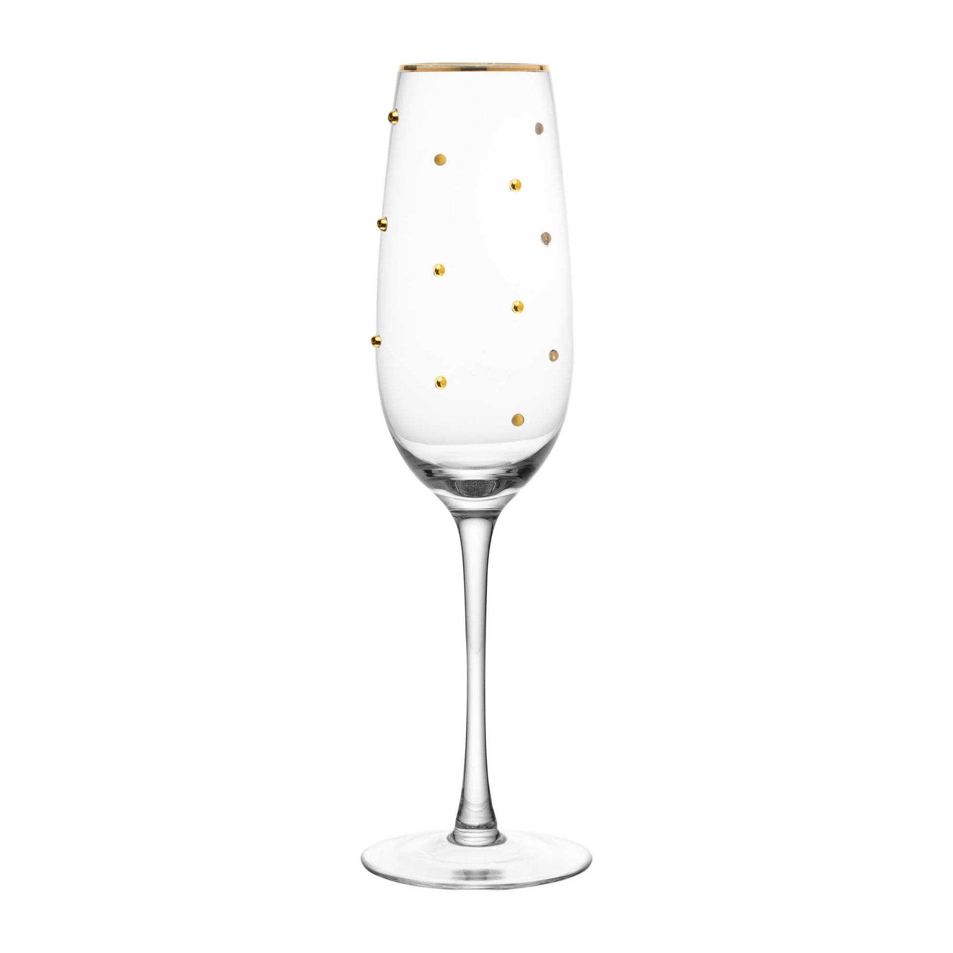 Set Taças para Champanhe - Balls Fio de Ouro - 2 Peças