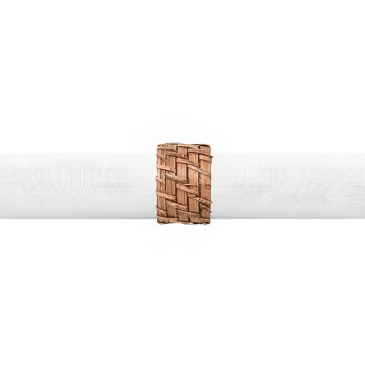Argola de Guardanapo - Rattan Casual - Serve 4 lugares a mesa