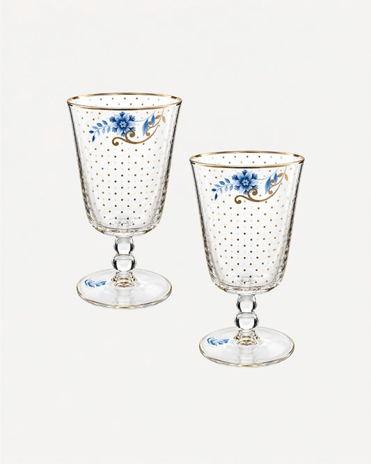 Kit 2 Water Glass - Royal Golden Dots - Pip Studio