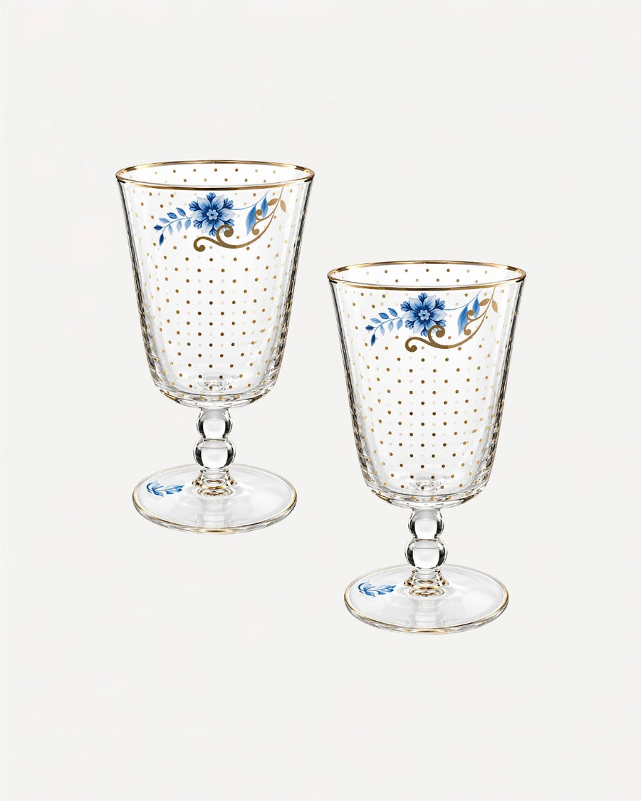 Kit 2 Water Glass - Royal Golden Dots - Pip Studio