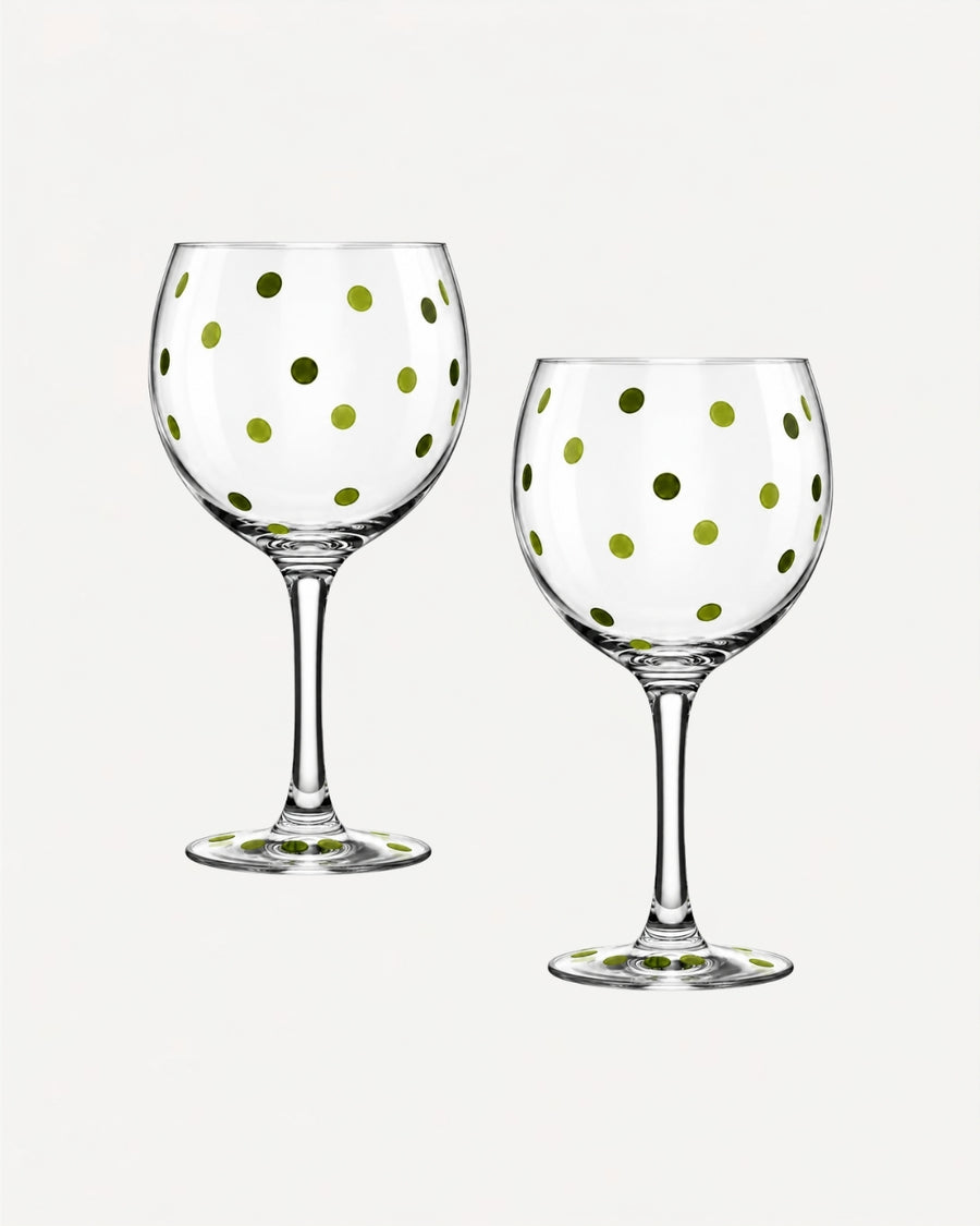 Kit 2 Taças de Piselli - Design Casa Russo em Cristal Pintado à Mão