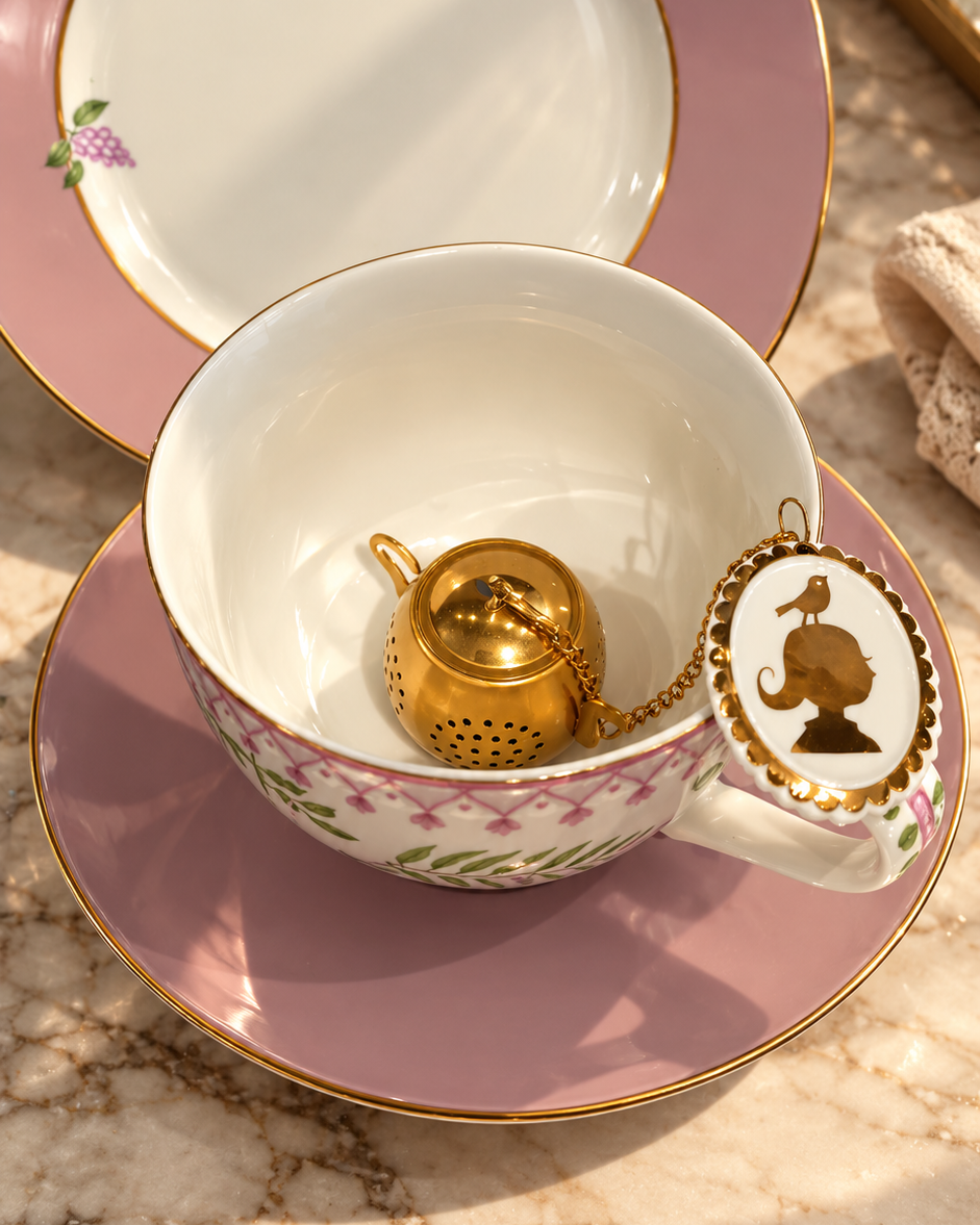 Infusor de Chá Medalhão - Edição Comemorativa Limitada - Pip Studio em Aço Inox