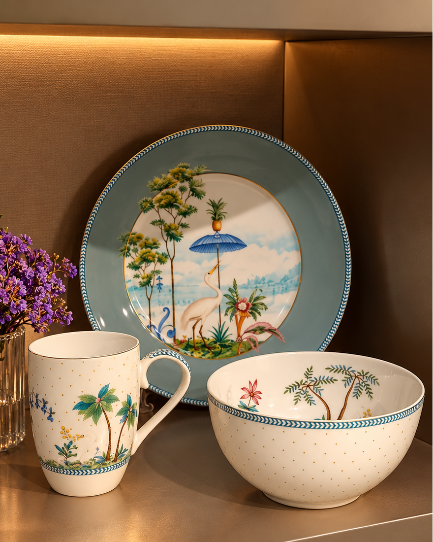 Kit Breakfast Jolie - Pip Studio 3 Peças em Porcelana