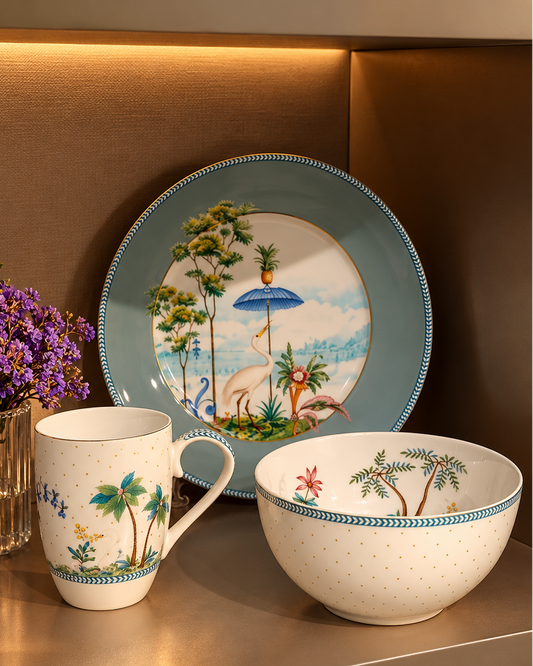 Kit Breakfast Jolie - Pip Studio 3 Peças em Porcelana
