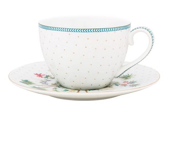 Set 2 Xícaras de Chá Dots Branco - Jolie - Pip Studio