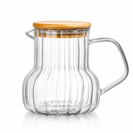 Jarra de Vidro com Tampa de Bambu Classic 620ml