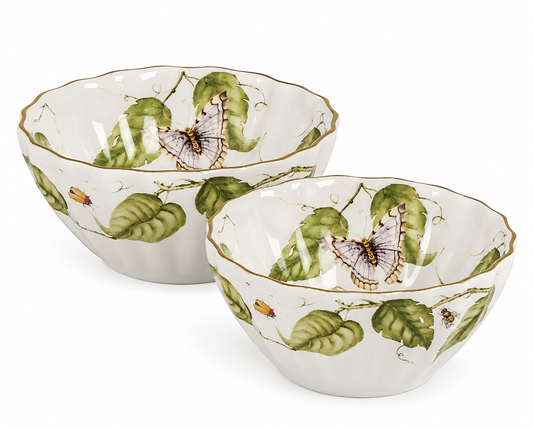 Set 2 Bowl - Botanique em Faiança