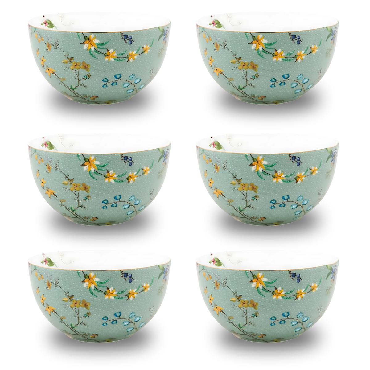 Bowl - Jolie Flowers Blue - 300ml - Pip Studio