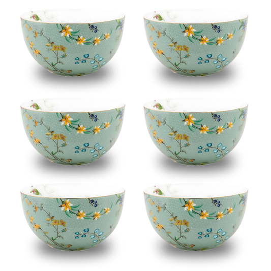 Bowl - Jolie Flowers Blue - 300ml - Pip Studio