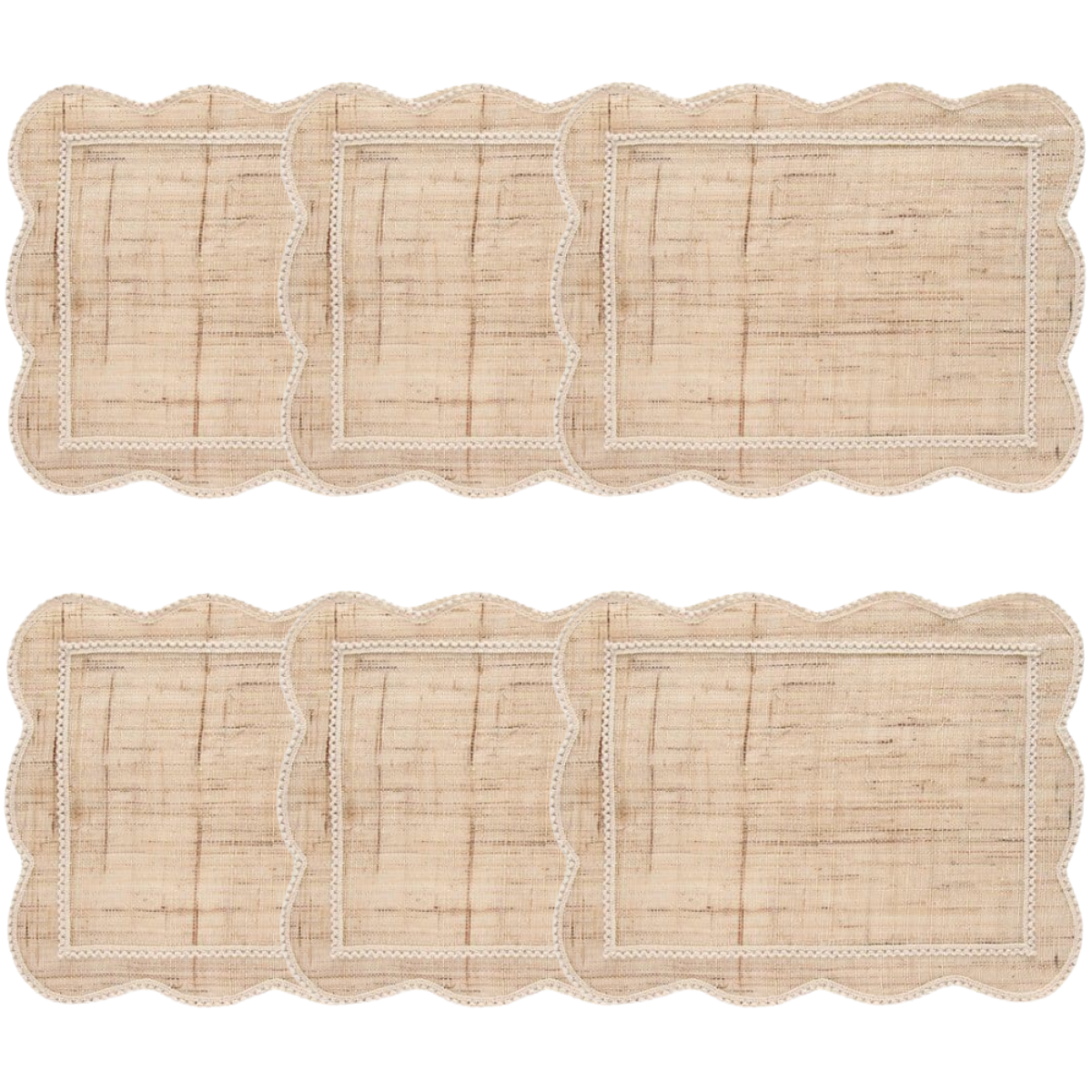 Set 2 Jogos Americanos Rami Kind – Branco (50cm)