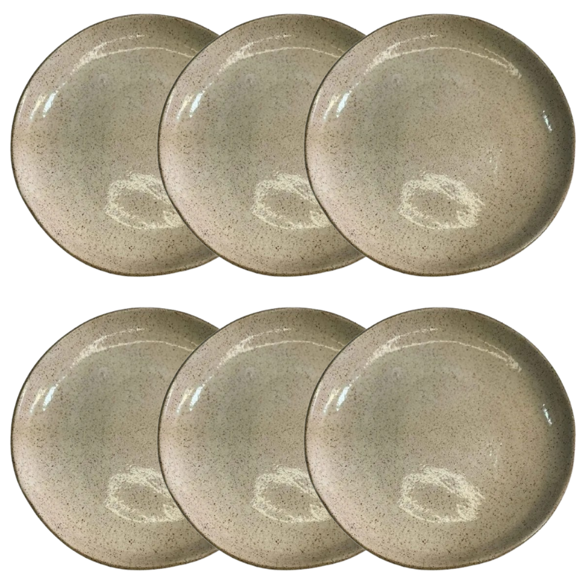 Set 2 Pratos Rasos 27cm Branco Brilho – Cerâmica Artesanal de Alta Qualidade