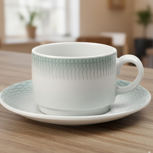 Set 2 Xícaras de Chá com Píres Venezia Hotel – Porcelana Vista Alegre 223ml