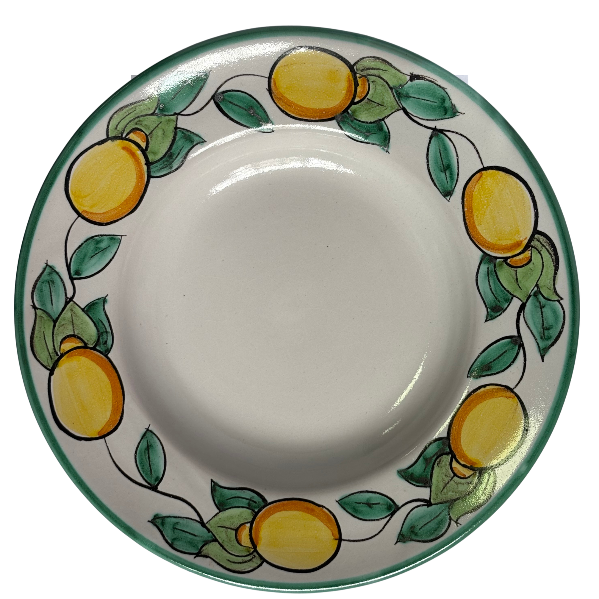 Prato Fundo Italiano Limoni Vietri – Cerâmica Artesanal da Costa Amalfitana - 24cm