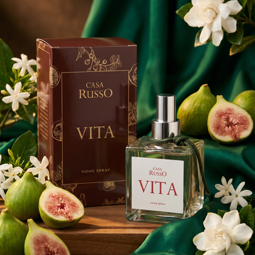Home Spray Vita Casa Russo – Fragrância de Figo e Flores - Luxo & Sofisticação