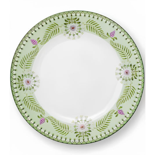 Set 2 Pratos de Sobremesa Coleção Green Lily & Lotus — 23cm