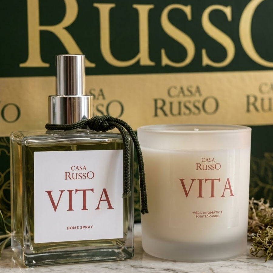 Kit Aromático Vita - Home Spray + Vela em Vidro