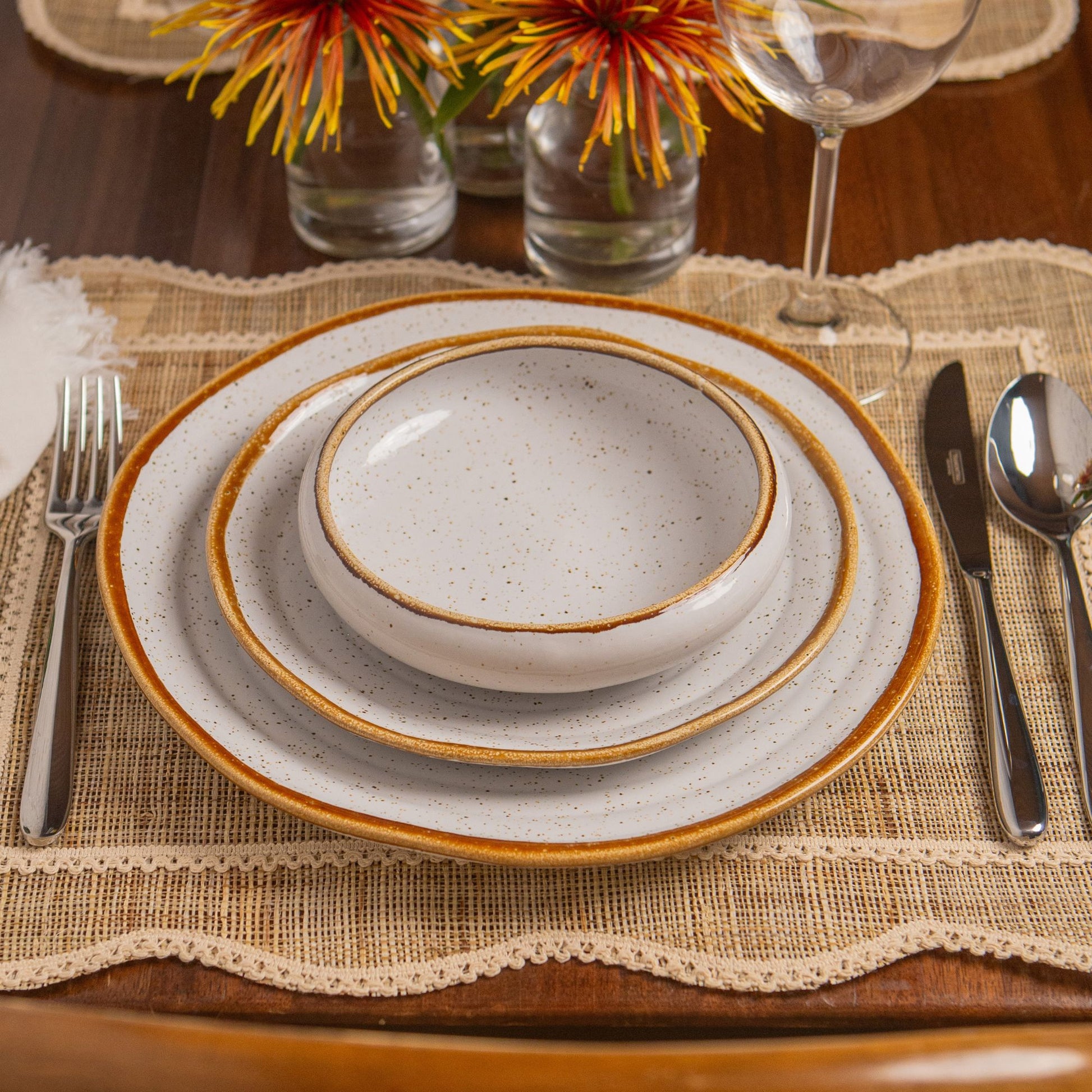 Set 2 Bowls Rustic Blend 16cm em Cerâmica Grés
