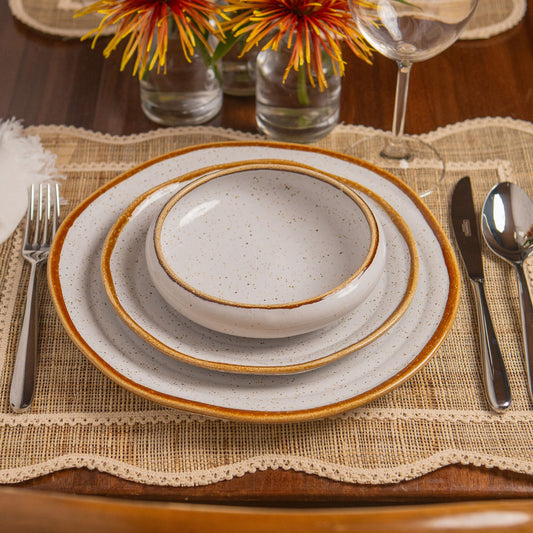 Set 2 Bowls Rustic Blend 16cm em Cerâmica Grés