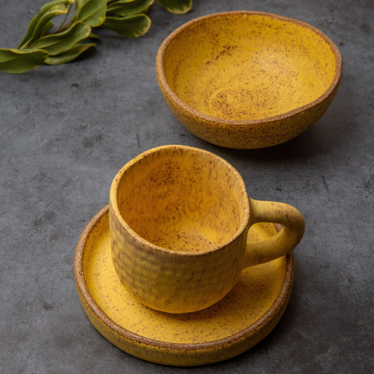 Set De 2 Bowls P Artesanal – Amarelo - 200ML