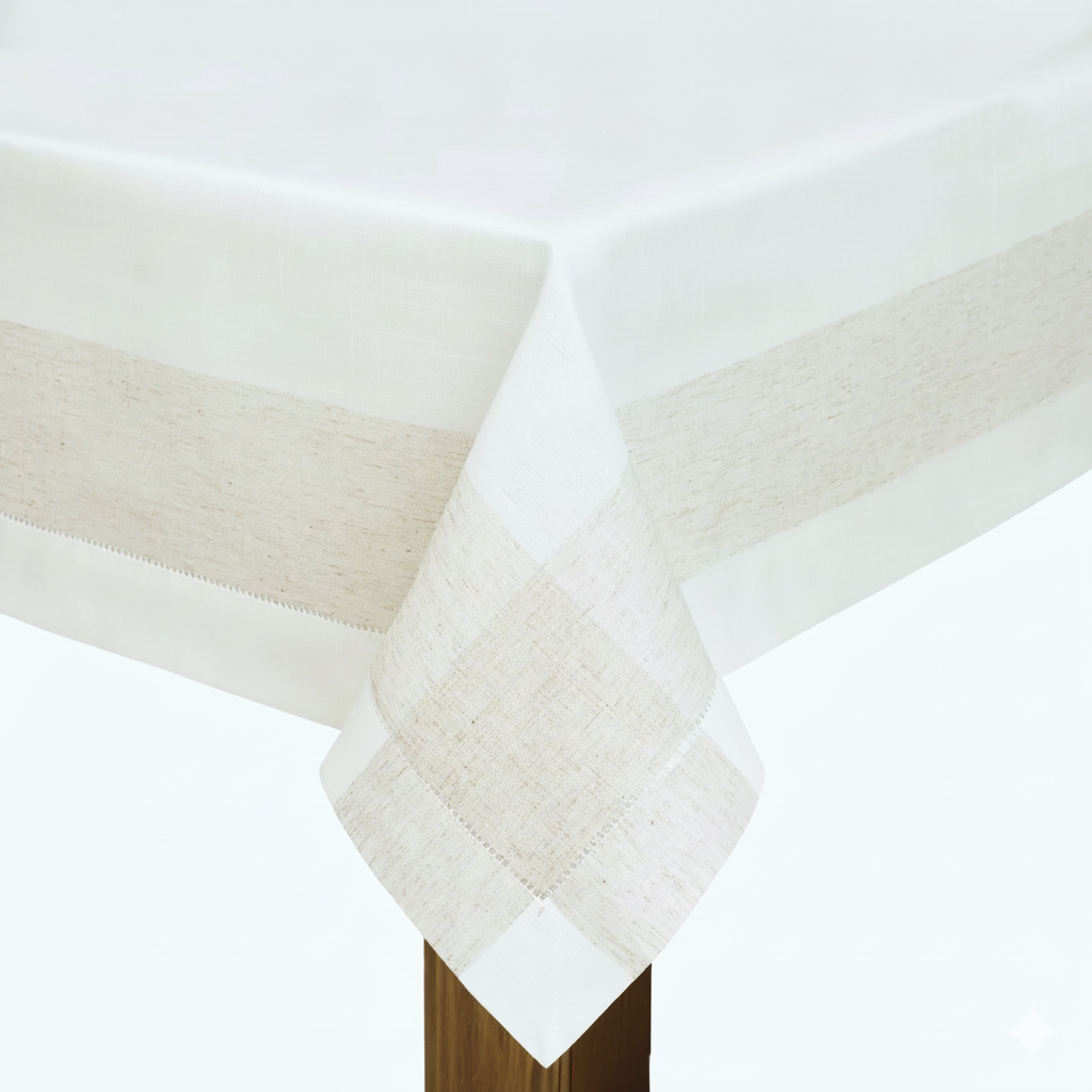 Toalha de Mesa Duo em Linho | 160 x 220cm