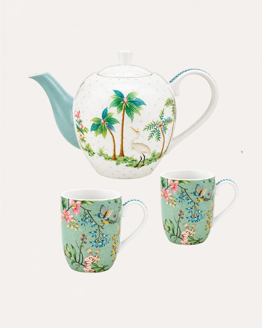 Kit Tea Flowers Jolie -  Pip Studio 3 Peças em Porcelana