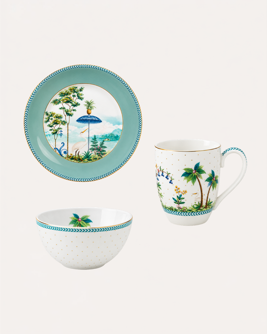 Kit Breakfast Jolie - Pip Studio 3 Peças em Porcelana