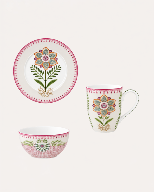 Kit Breakfast Lilas - Lily Lotus - Pip Studio 3 Peças em Cerâmica