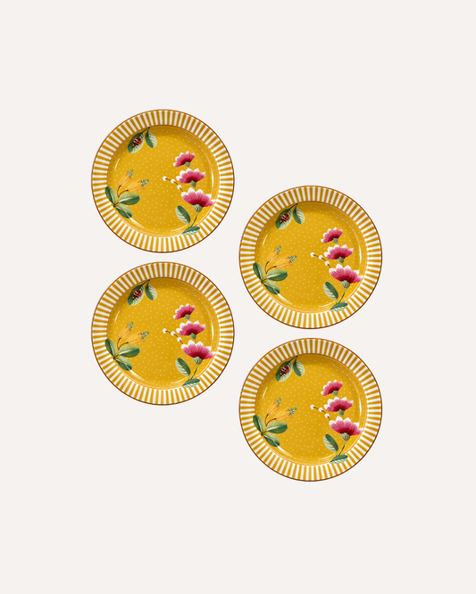 Kit 4 Tea tip - La Majorelle Yellow - Pip - Studio em Porcelana