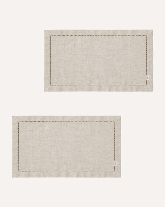 Kit de 2 Jogos Americanos Linho Cru Elegance  Casa Russo