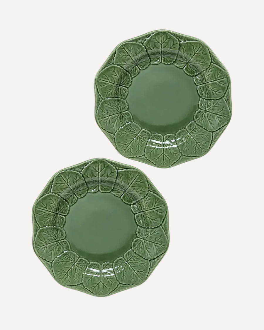 Kit 2 Pratos Rasos Versailles Leaf em Cerâmica