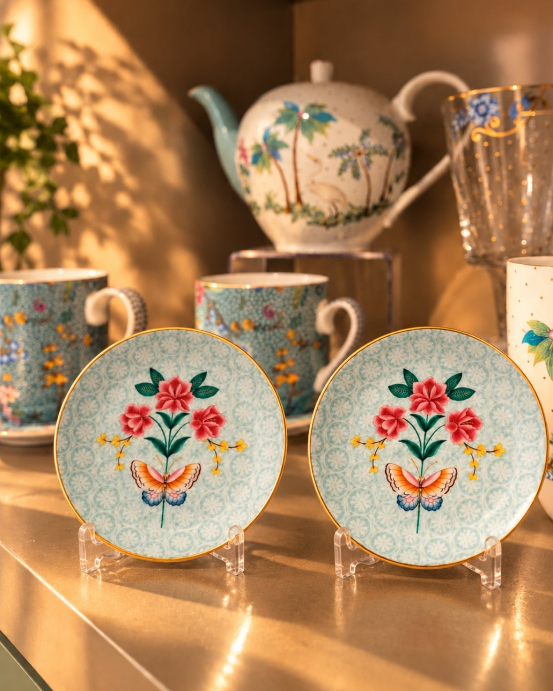 Kit 2 Tea Tip - Blushing Birds White - Pip Studio em Porcelana