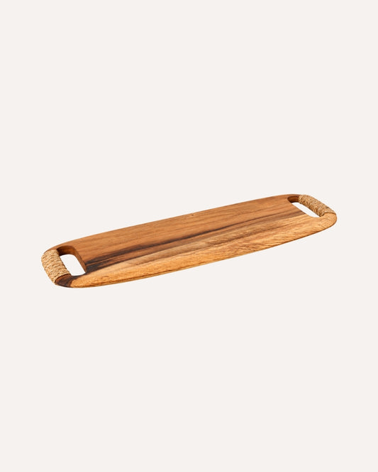Petisqueira & Tabua  Art Wood Board Artesanal em Madeira Natural 64cm