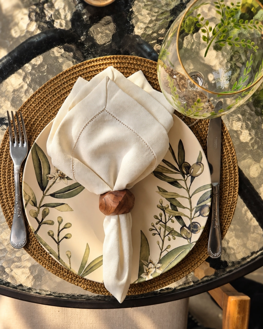 Kit 4 Argola de Guardanapo - Complement Cedro em Madeira