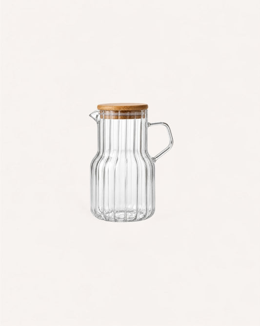 Jarra de Vidro com Tampa de Bambu Classic 1,125L