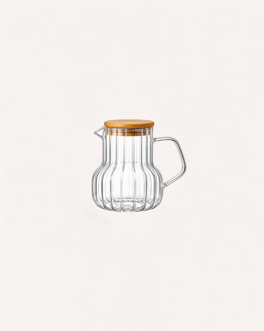 Jarra de Vidro com Tampa de Bambu Classic 620ml