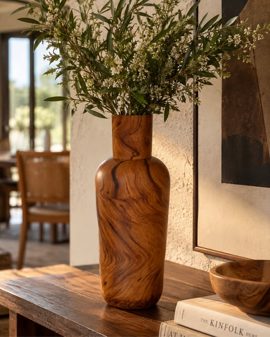 Vaso Decorativo - Listy G em Madeira