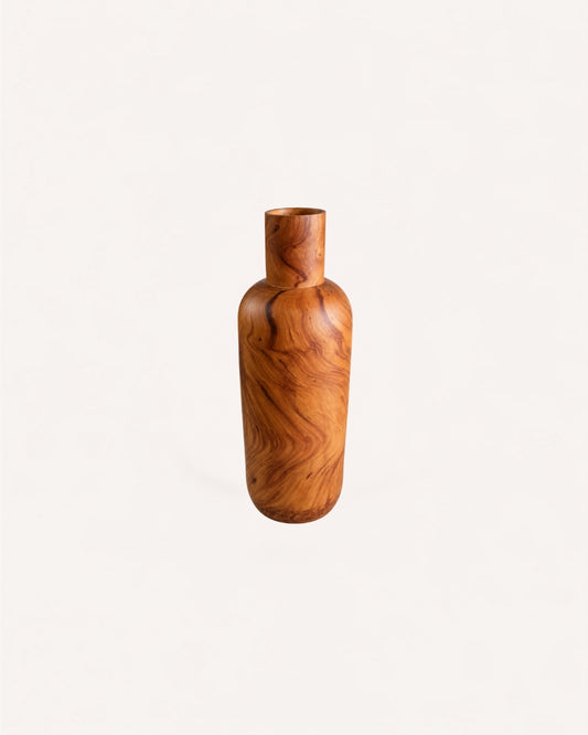 Vaso Artesanal - Listy M em Madeira