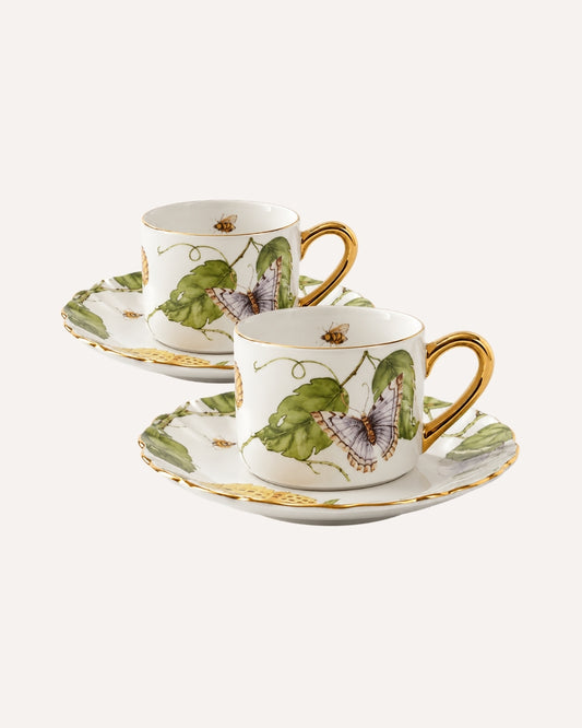 Set de 2 Xícaras de Chá Botanique em Faiança