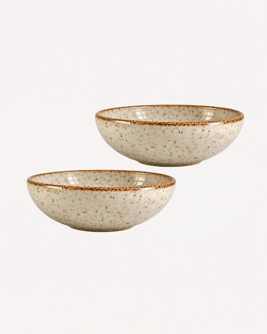 Kit 2 Bowls Branco Brilho - Artesanal de Alta Qualidade em Cerâmica
